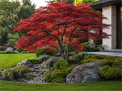 افرای ژاپنی Accent Tree در طراحی فضای سبز