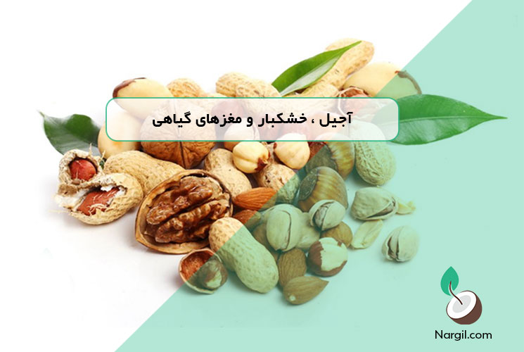 آجیل، خشکبار و مغزهای گیاهی