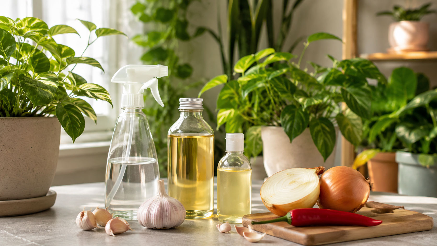 ۷ سم ارگانیک گیاهیِ کم‌خطر برای شته و سفیدبالک در آپارتمان