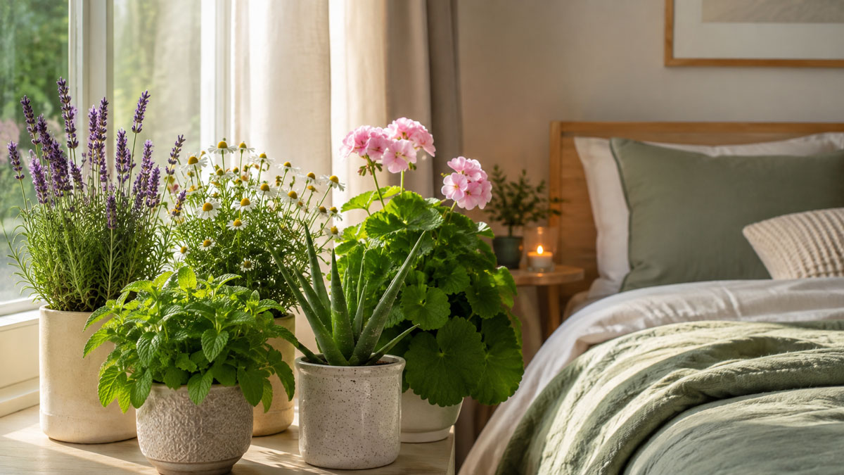 ۱۰ گیاه دارویی مناسب آپارتمان برای کاهش استرس و بهبود خواب