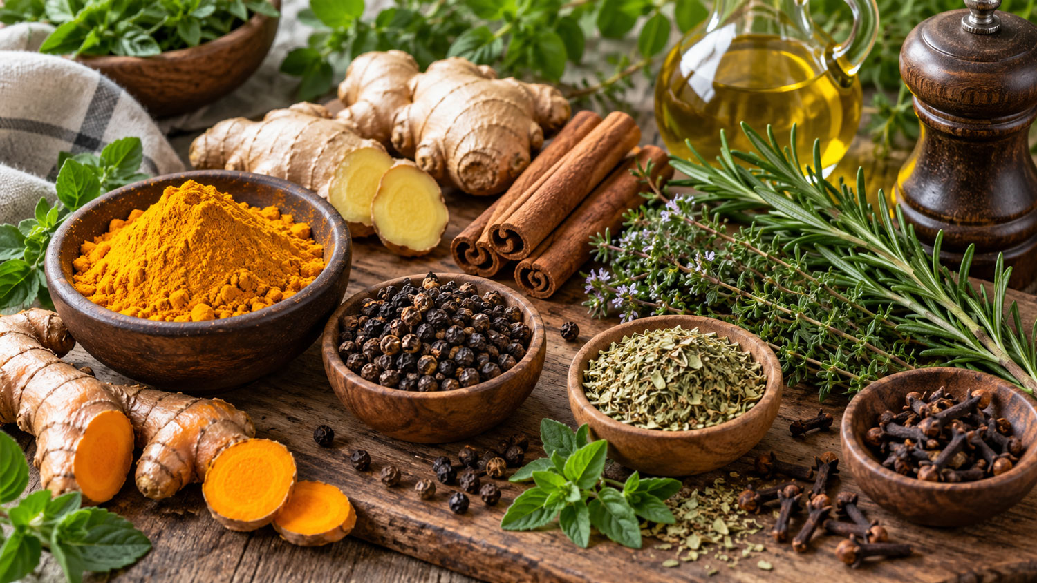 ادویه‌های گیاهی و «ترکیبات فعال»؛ کدام ادویه‌ها بیشترین خواص دارند؟