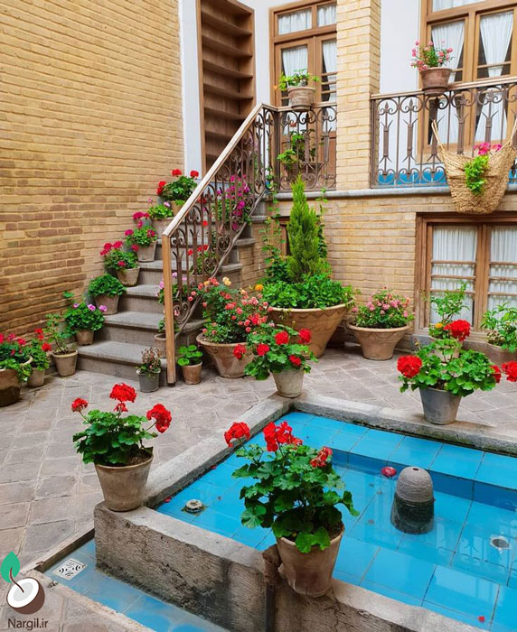 حیاط سازی خانه ایرانی
