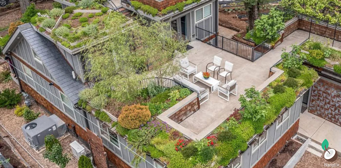 فضای سبز پشت بام - روف گاردن