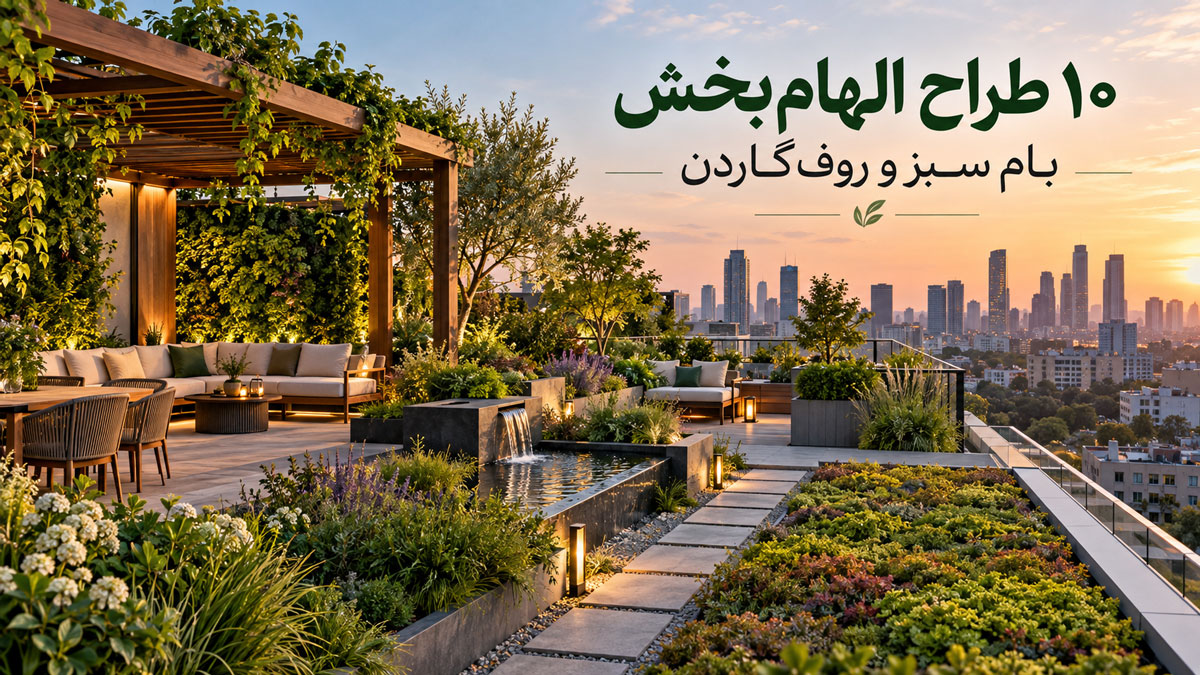 ۱۰ معمار و طراح منظر الهام‌بخش برای بام سبز و روف‌گاردن