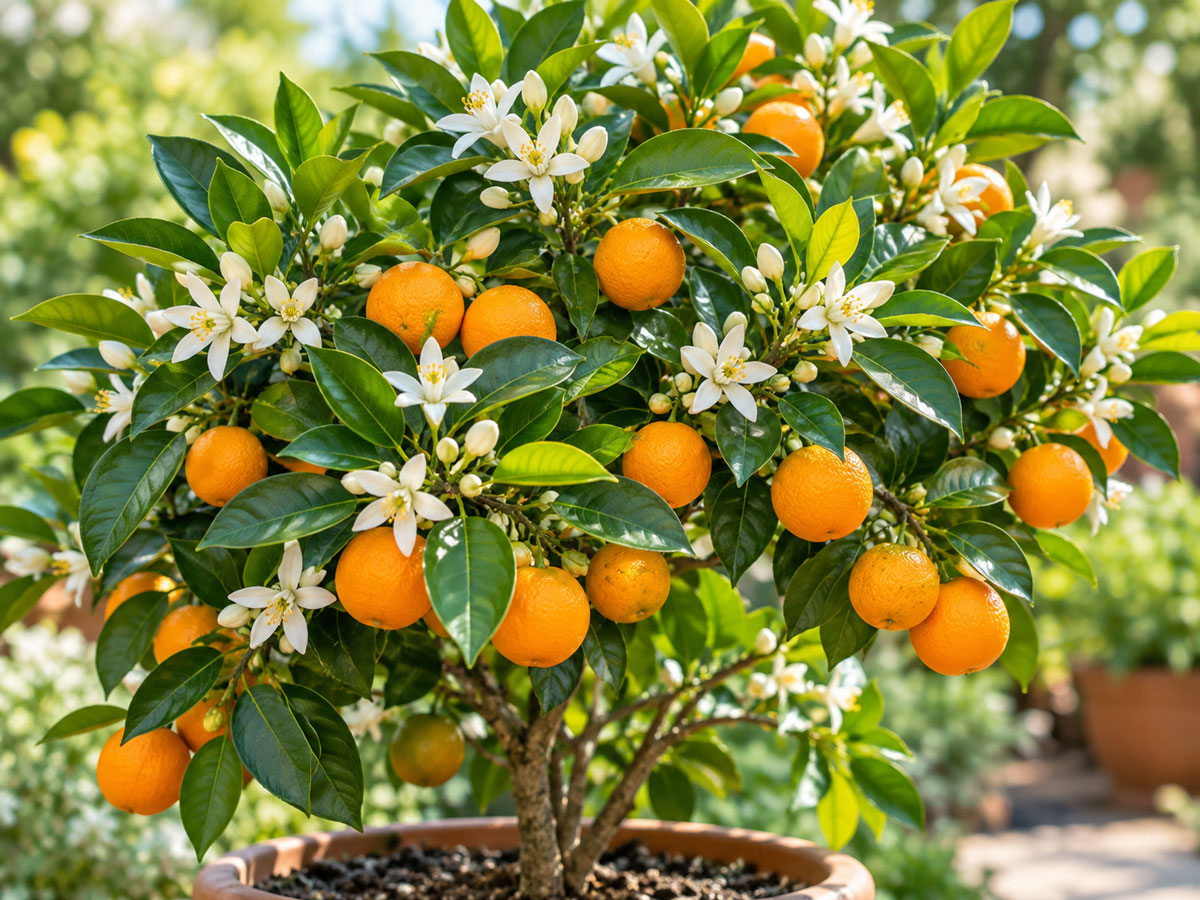کالاموندین - نارنگی زینتی با گل‌های سفید خوش‌عطر و میوه‌های کوچک نارنجی‌