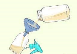 مقدار مناسب دیازینون را به آب موجود در مخزن اسپری اضافه کنید