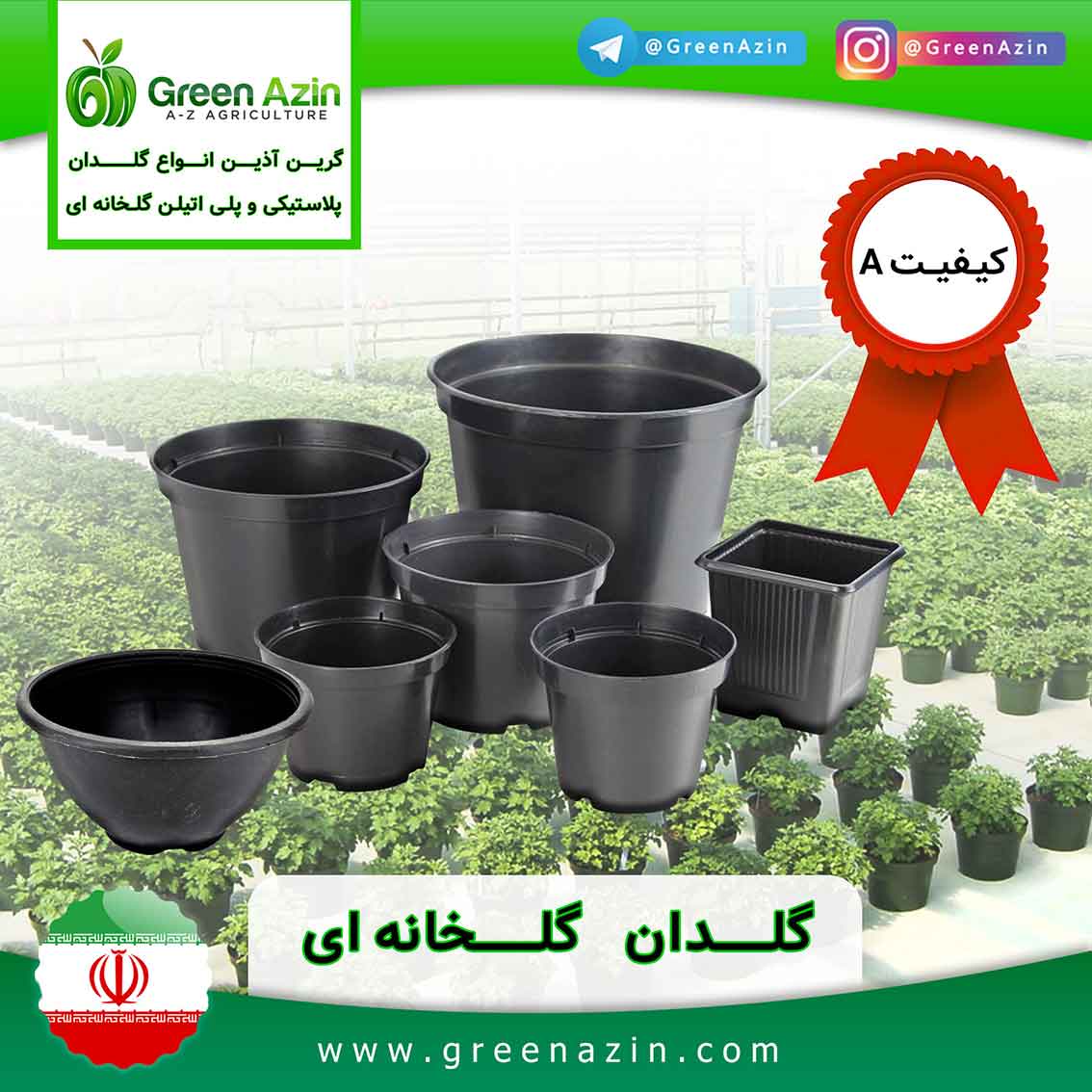 انواع گلدان گلخانه ای
