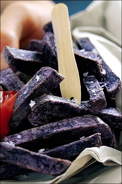 تولید سیب زمینی به رنگ بنفش!