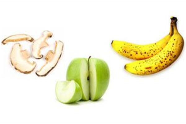 روش های جادویی برای جلوگیری از سیاه شدن موز، سیب و قارچ